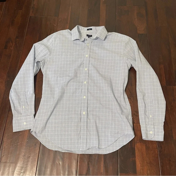 J. Crew Other - J Crew Shirt Mens Large Flex Wrinkle Free Slim Fit Button Up Stretch Preppy